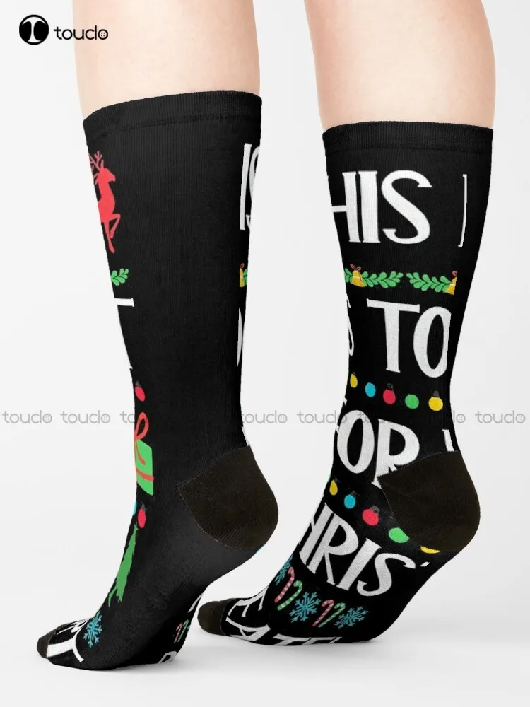 

It'S Too Hot For Ugly Christmas Sweaters Socks Cozy Socks Street Skateboard Socks Unisex Adult Teen Youth Socks Hd High Quality