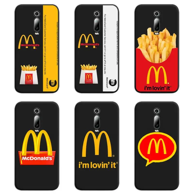 

Cool McDonald Card Phone Case For Redmi 9A 9 8A Note 11 10 9 8 8T Pro Max K20 K30 K40 Pro