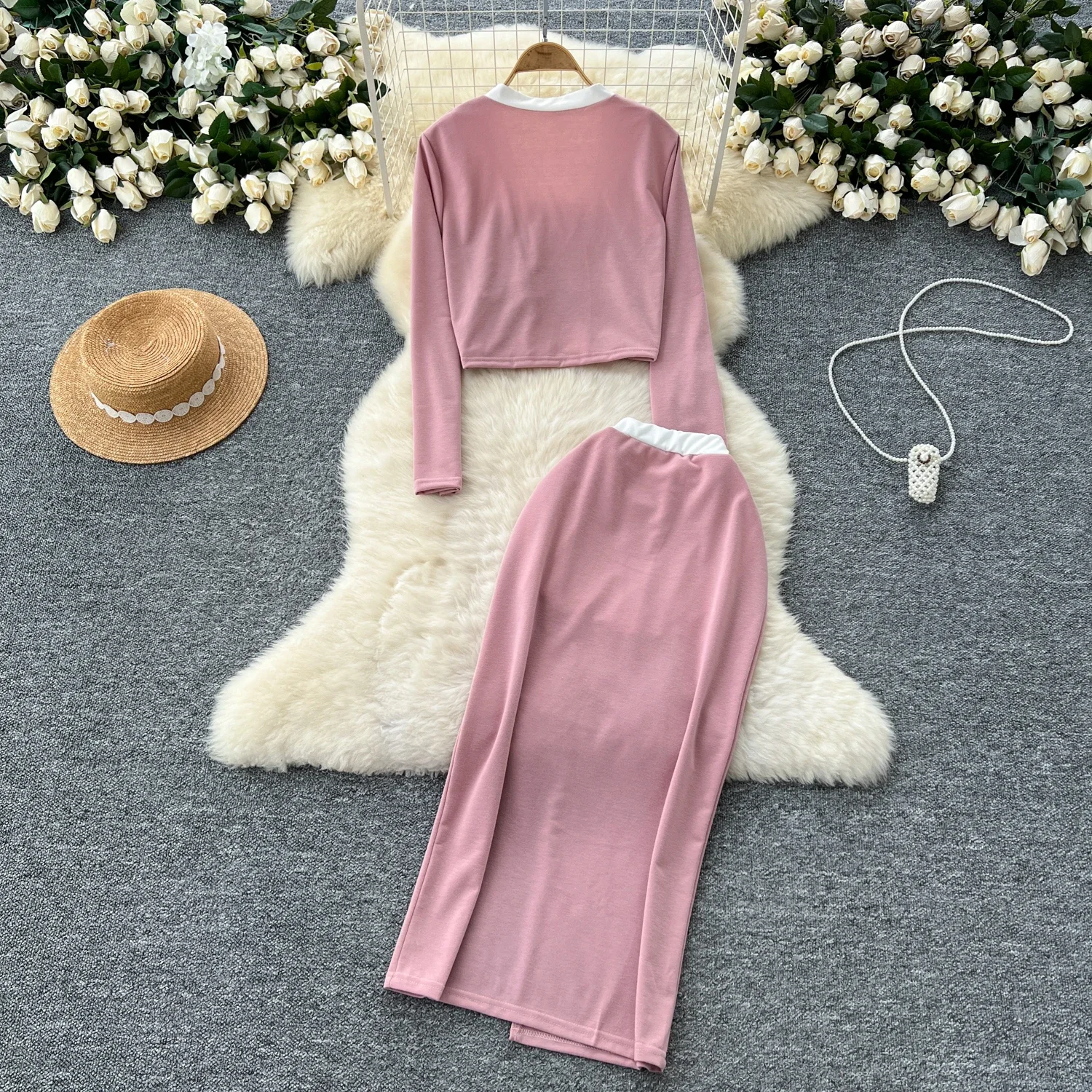 Женский комплект из трех предметов винтажный топ на бретельках пиджак с длинным