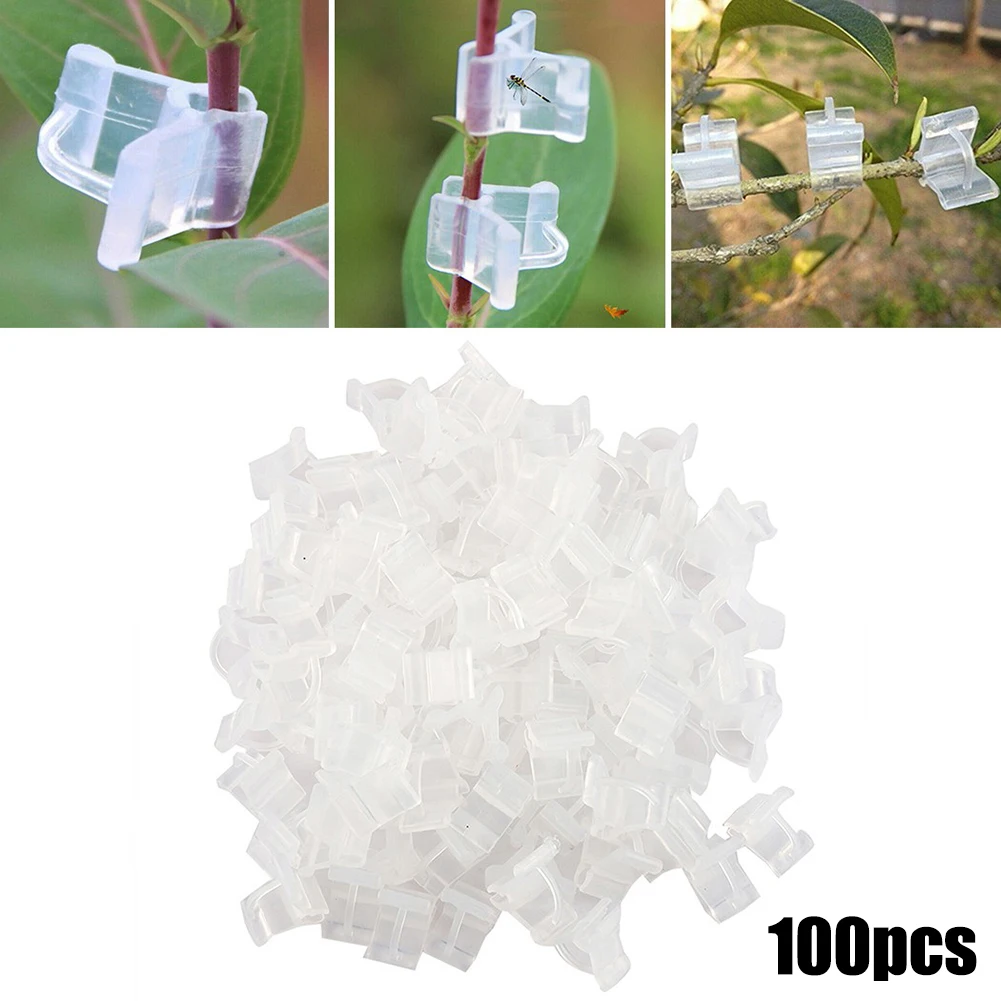

100 Pcs Grafting Clip Flowers Plant Grafting Clip Gardening Accessories For Garden Farm Plant Holding Supplies