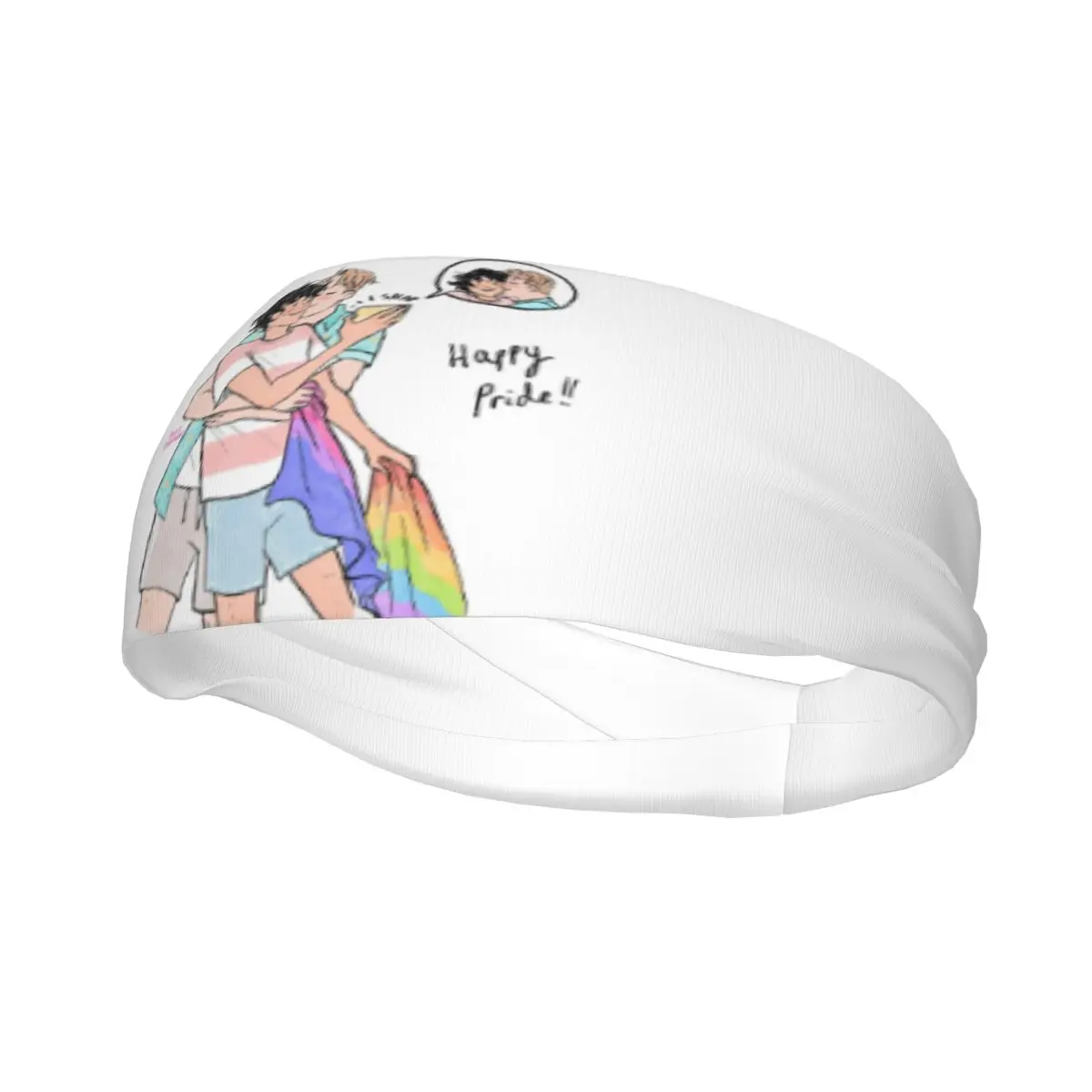 

Heartstopper Nick Charlie Kiss Sports Headband Head Sweat Bands Anime Lgbt Yaoi Hair Bands Sports Yoga Sweatband Sports Safety