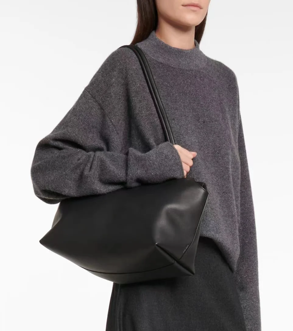 

Сумка-тоут женская с ручками R0W, стильная сумочка большой вместимости из воловьей кожи, модный брендовый саквояж для поездок, Замшевая сумка