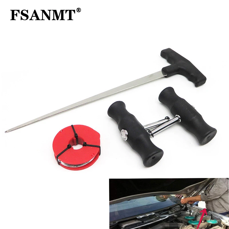 

4pcs Car Windshield Removal Tool Kit Automotive Window Glass Cut Out Set Repair Hand Tool Windshield Cut Out Knife Set