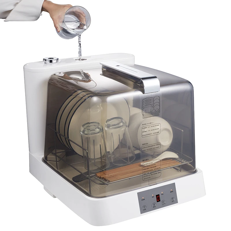 

Кухонные бытовые электрические мини-автоматические посудомоечные машины, полностью интегрированная столешница, маленькая посудомоечная машина