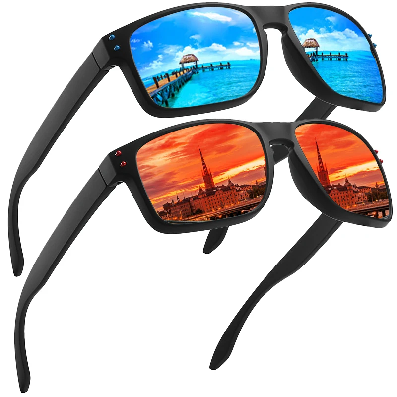 

Kdeam Square Polarized Sunglasses Men Women Classic Brand Designer Outdoor Driving Fishing Travel Sunglass Sports Goggle UV400