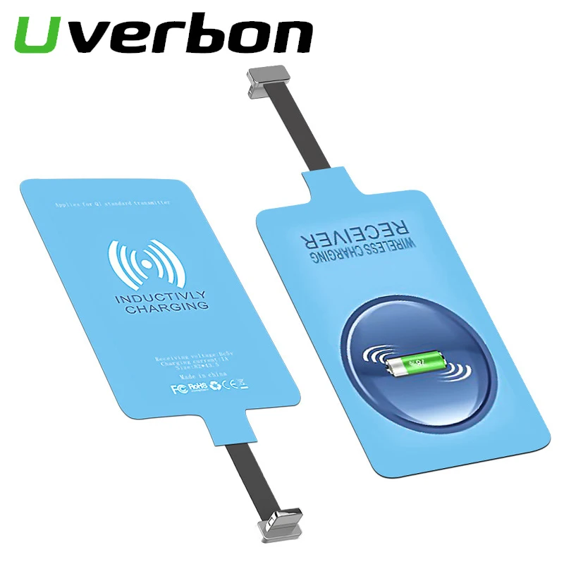 Qi Wireless Charging Receiver For iPhone Micro USB Type C Universal Fast Wireless Charger Adapter For Samsung Huawei Xiaomi