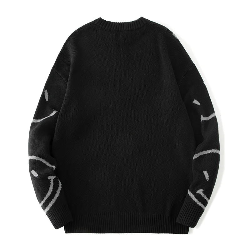 

Cardigan Knitted Men Mens Winter Fashion New Flower print Sweater Male Casual Oversized Sweaters Black Sweater Men