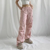 cargo parachute pants y2k clothes womantrousers summer 2022 oversize womens wide leg baggy joggers vintage streetwear