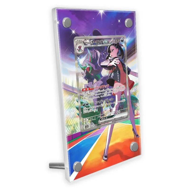 Фото Карманные карты Дисплей Noivern Ex Cobalion Аниме Коллекция игр Расширье художественные подарки Самодельный акриловый защитный чехол Брелок Игрушки №1