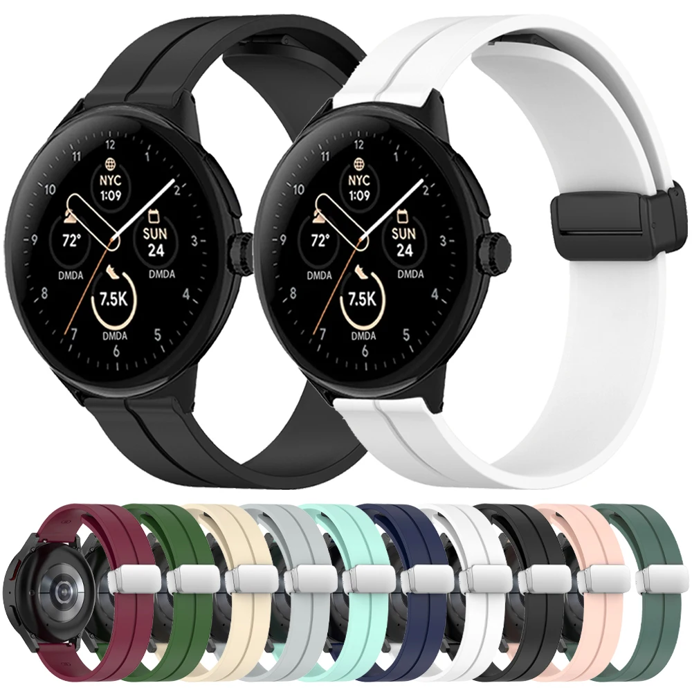 

Silicone Magnetic Buckle Strap For Google Pixel Watch Band Pixel Watch Active Bracelet Sports Soft Wrist Watchbands Accessories