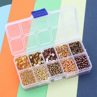 seed bead kit for jewelry making 10 grid sequins imitation pearl material bag diy handmade beaded bracelet necklace accessories