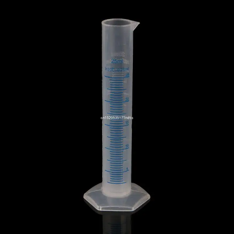 

25mL Measuring Cylinder Laboratory Test Graduated Liquid Trial Tube Jar Tool New Dropship