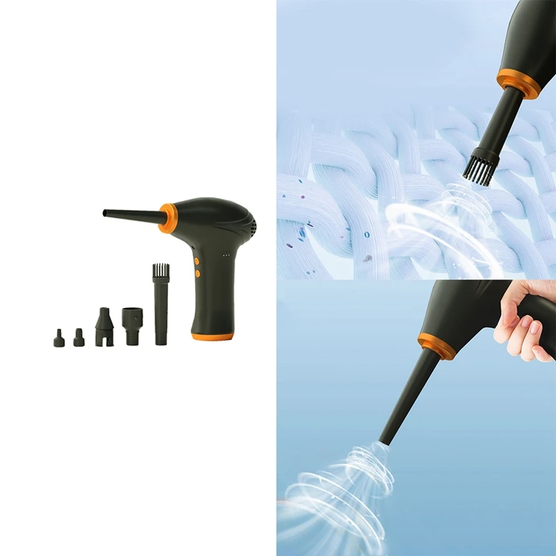 

Wireless Air Duster USB Dust Blower Handheld Dust Collector Large Capacity Portable For PC Laptop Car Clean Keyboard