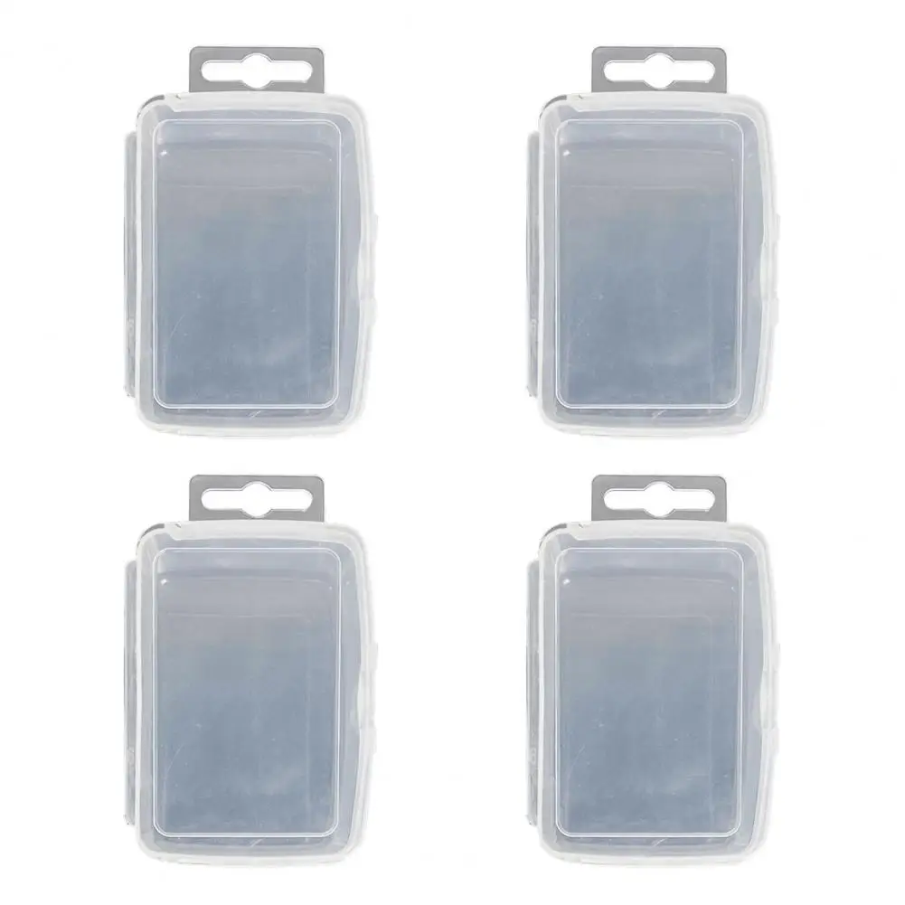 

4Pcs Compact Fishing Tackle Box Transparent Latch Design Lure Box Fishing Tackle Tools Storage Box