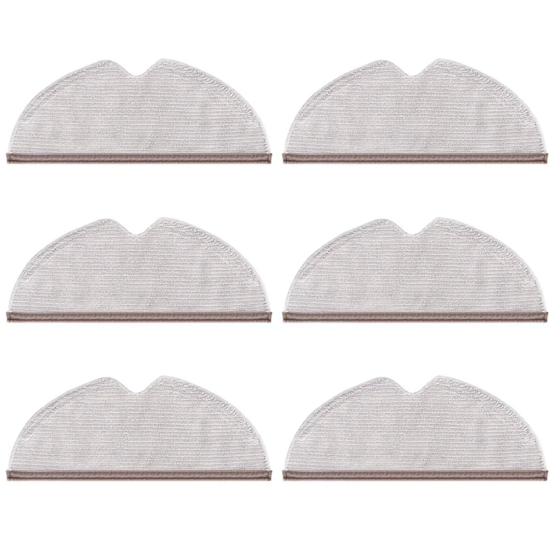 

6Pcs Full Coverage Mopping Cloths For Xiaomi Roborock S5 S50 S51 S55 S6 S6 MAXV S5 MAX E25 E35 Vacuum Cleaner
