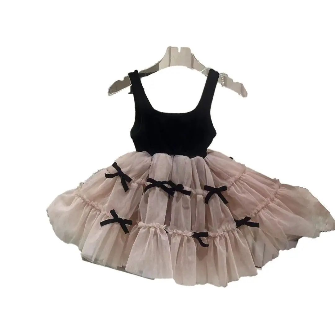 Детское платье для свадьбы рождественской вечеринки летнее сетчатое с