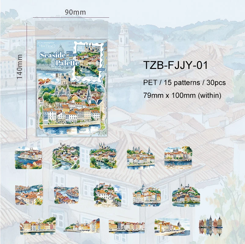 

Набор наклеек для коллажа Scenic Collection Series