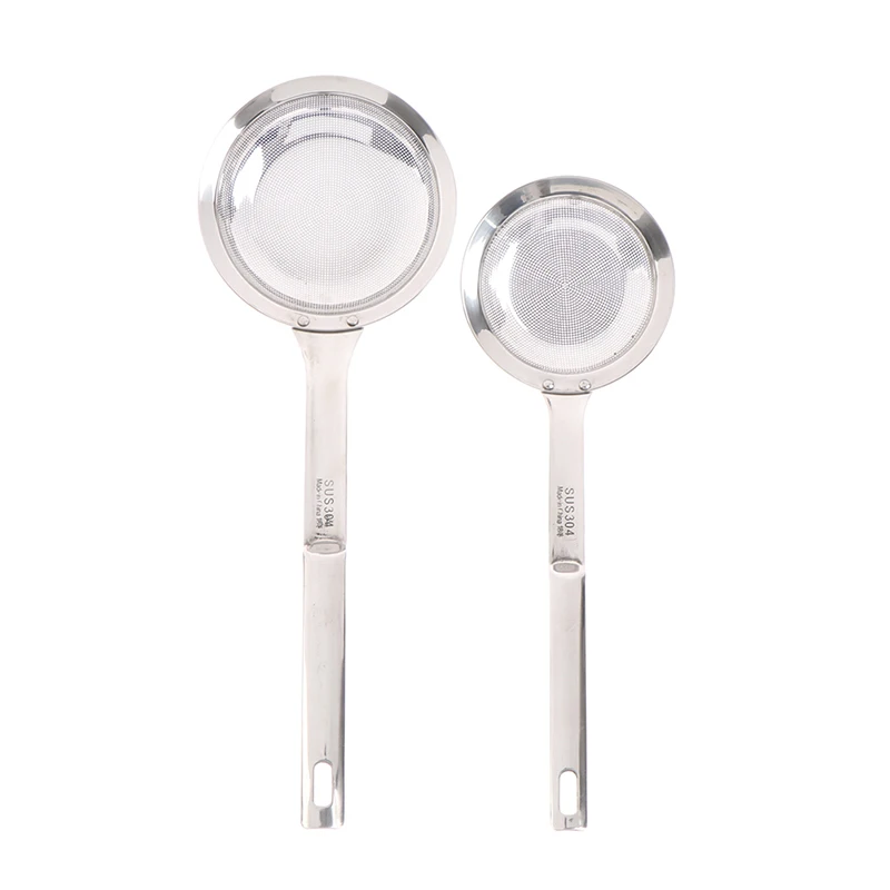 

Кухонный Дуршлаг с длинной ручкой из нержавеющей стали