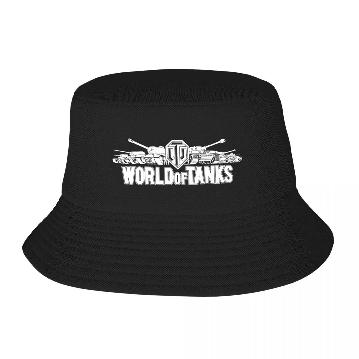

World Of Tanks Logo Fashion Bucket Hats Cotton Outdoor Reversible Fisherman Caps Beach Fishing Hat Girl Boy Custom Logo Hat