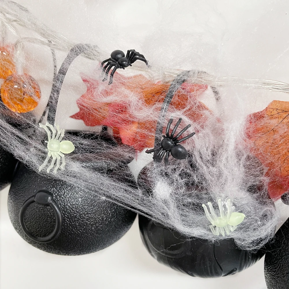 20/50/100 шт. черный мини-паук с привидениями |