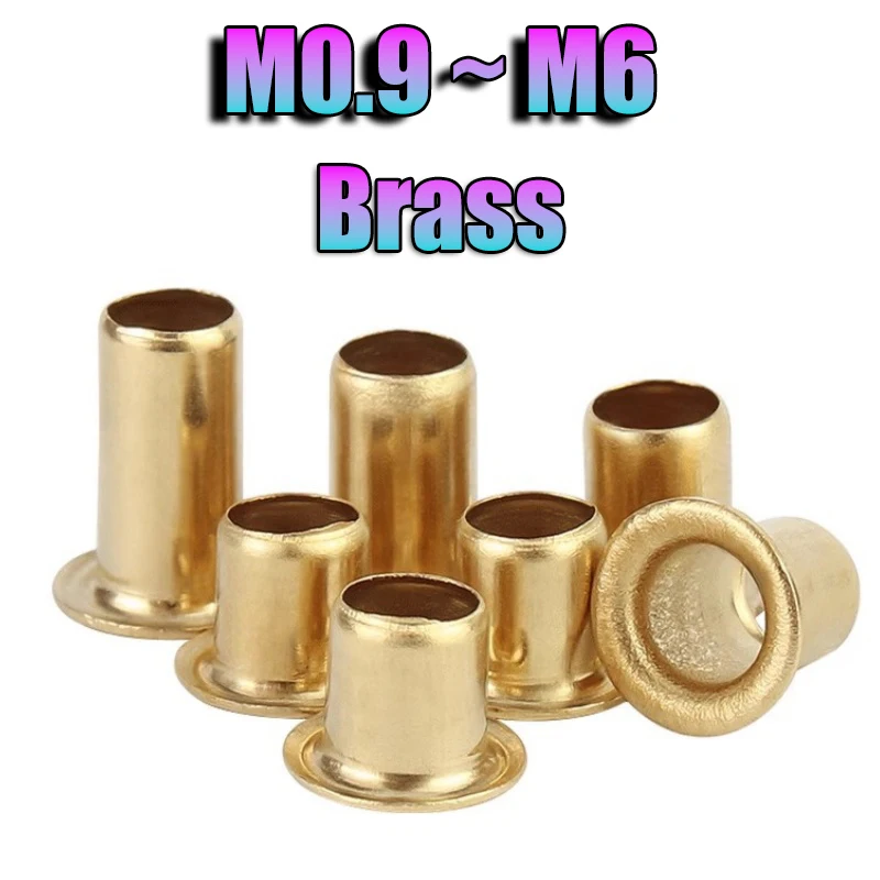

Латунные полые заклёпки с куриным глазом M0.9-M6