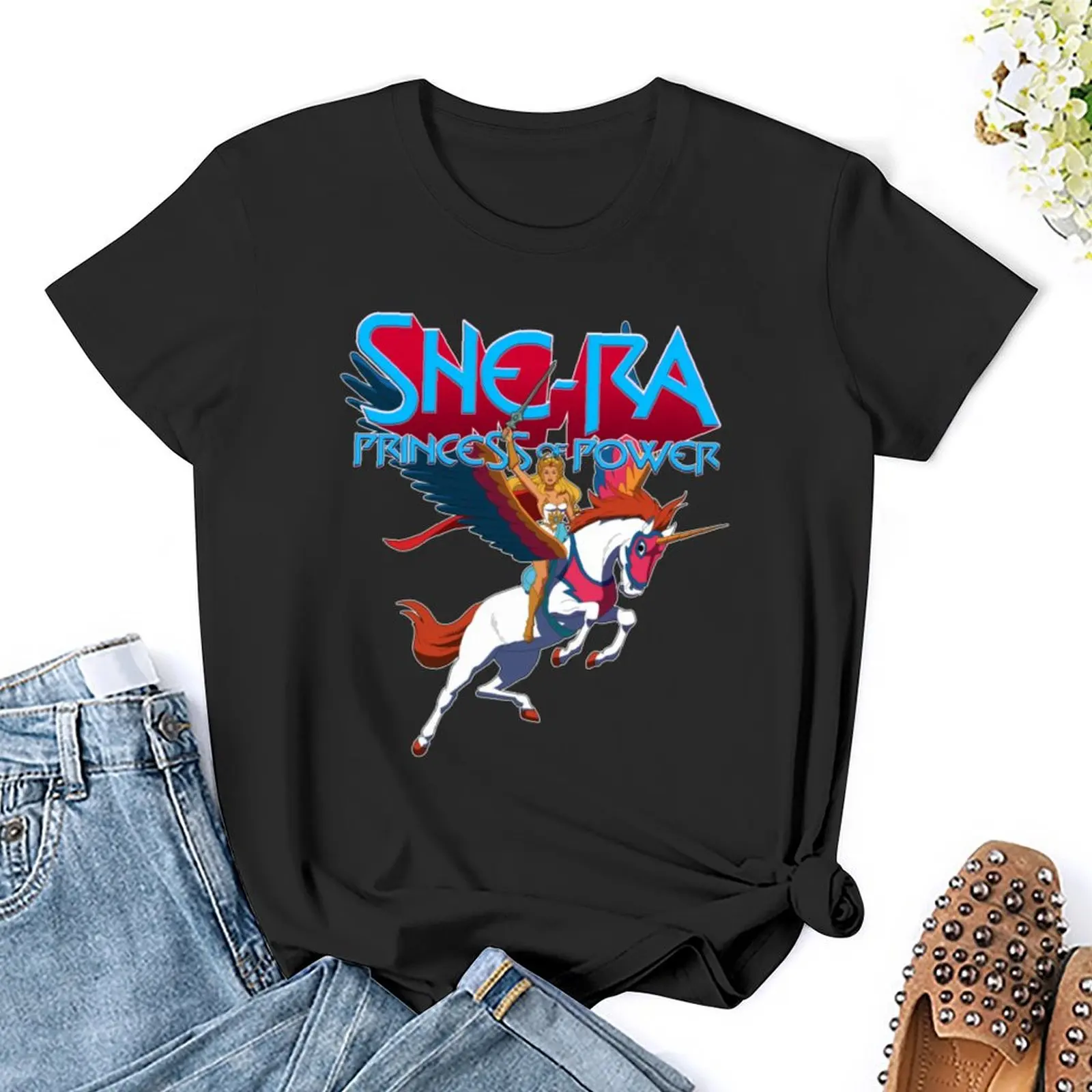 Футболка She-Ra винтажная одежда быстросохнущие укороченные футболки для женщин