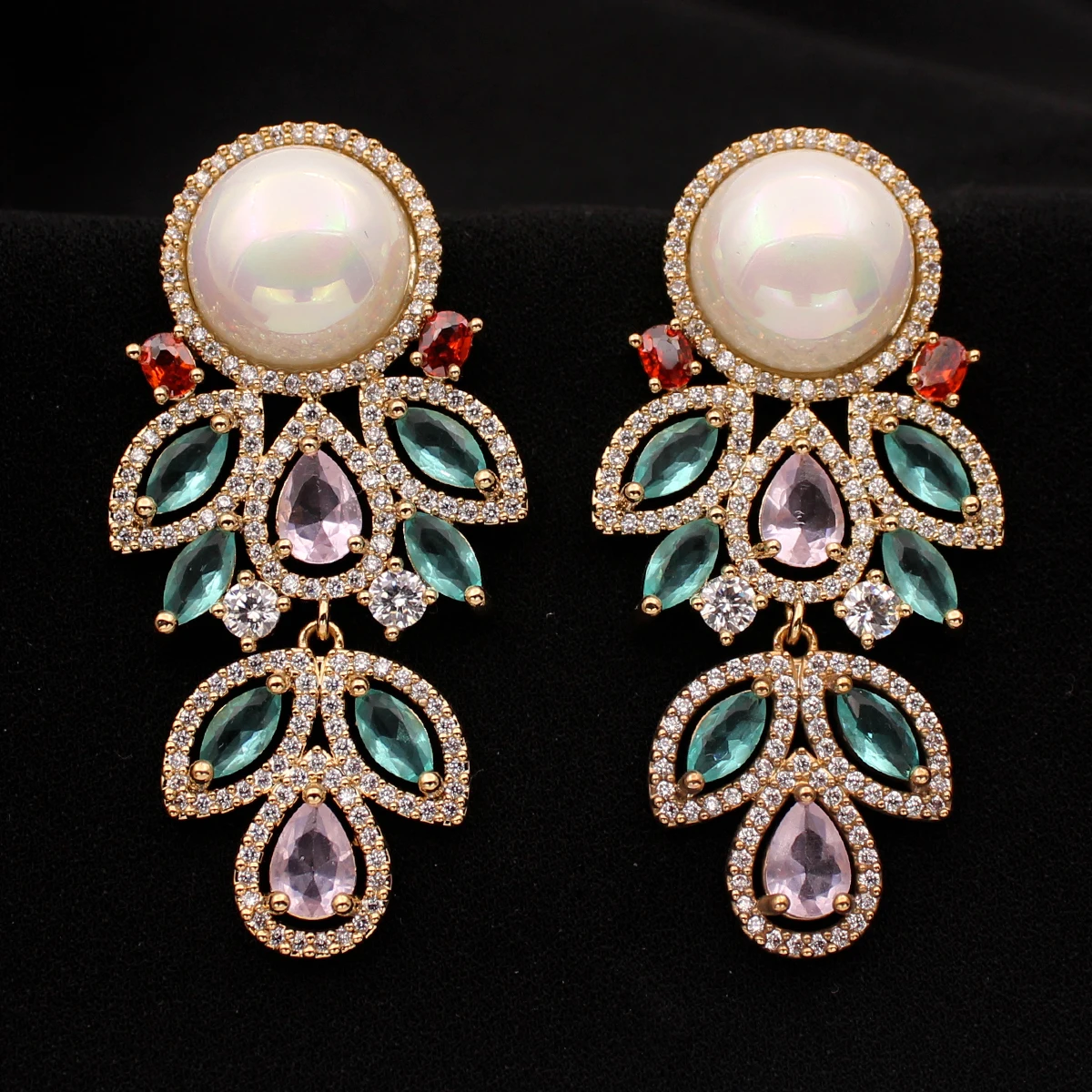 Роскошные ювелирные изделия Женские Висячие серьги блестящие серьги-подвески в