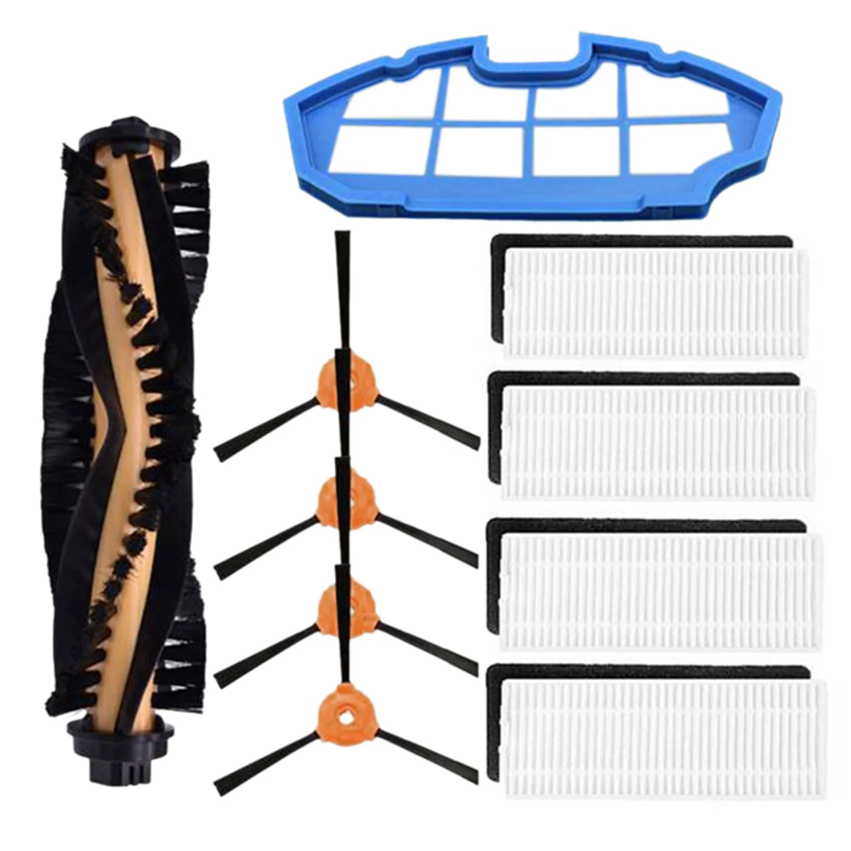 

Hepa-Filter Side Brush Primary-Filter for Ecovacs Deebot N79S N79 Eufy RoboVac 11 11C for CONGA EXCELLENCE 990 Brush Cover
