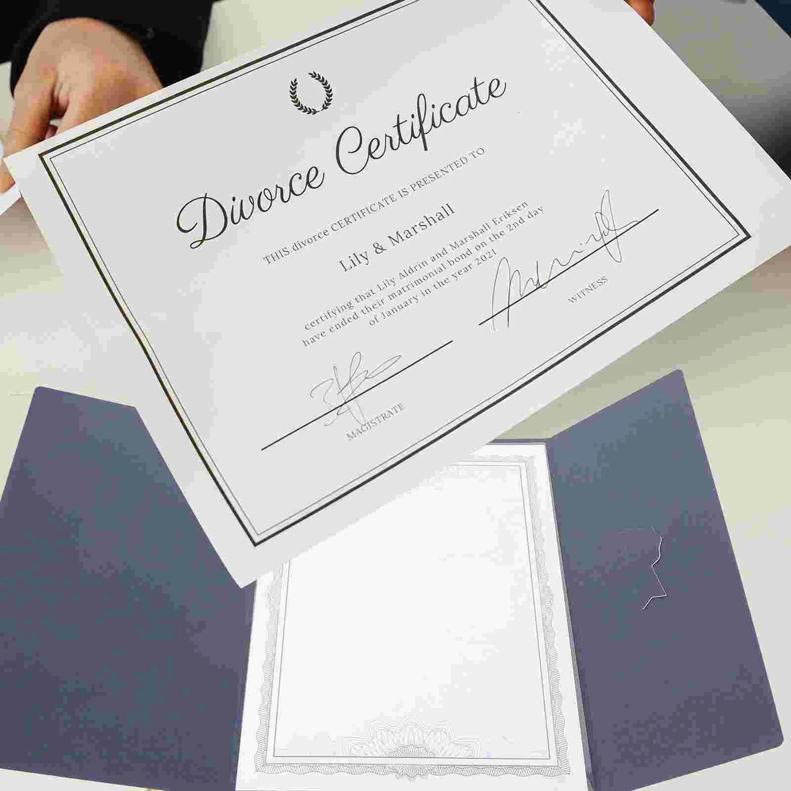 

2 Pcs Honor Certificate Book Cover Paper Envelope Award Protective Folder Diploma Protector