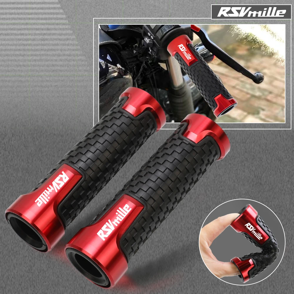 

For Aprilia RSV 1000 Mille RSVMILLE 1999-2008 RSV4 RSVR RS4 2009-2018 7/8"22mm Motorcycle Anti-Slip Handle Bar Handlebar Grips