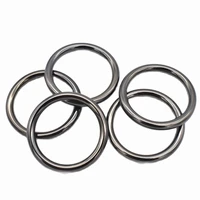 gun black o rings round buckles zinc alloy buckles non welded o loops jump rings formed strap buckle ring for handbag purse bag