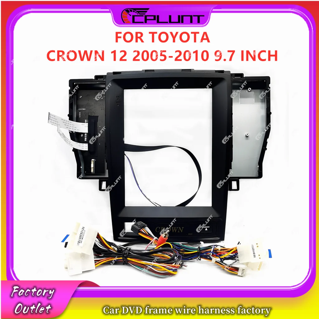 

Cpiston Tesla Screen 9,7 дюймов Автомобильный DVD-адаптер для TOYOTA CROWN 12 2005-2010 Android