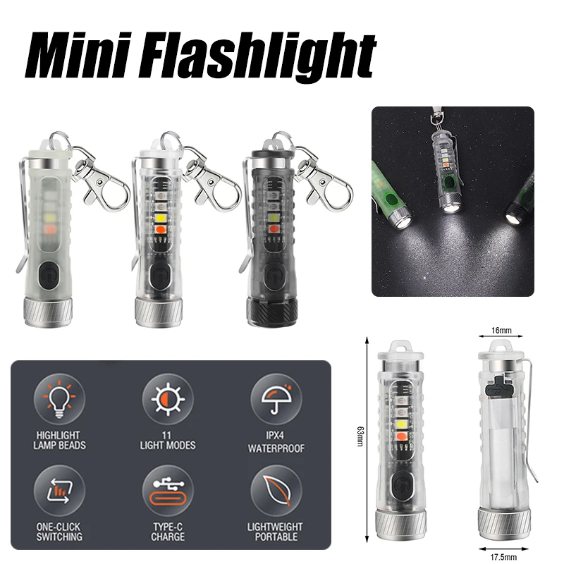 

1-5pcs USB Rechargeable Hanging Flashlight Zoomable Aluminum alloy + PC LED Torch Camping Tent Lamp Torch Outdoor Night Light