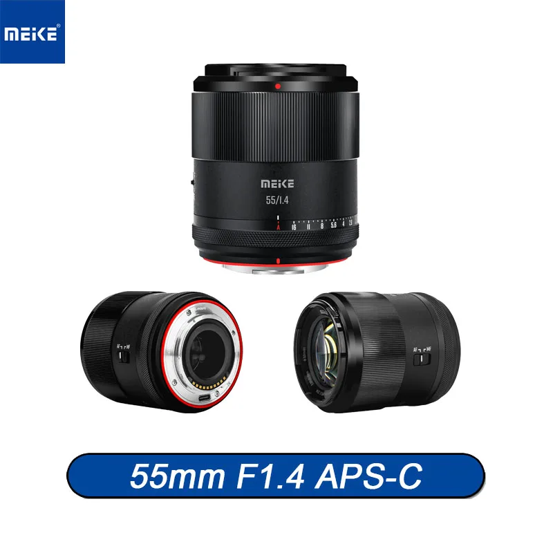 Фотообъектив MEKE 55 мм F1.4 APS-C с автофокусом для Sony E /Nikon Z/Fuji X -Mount