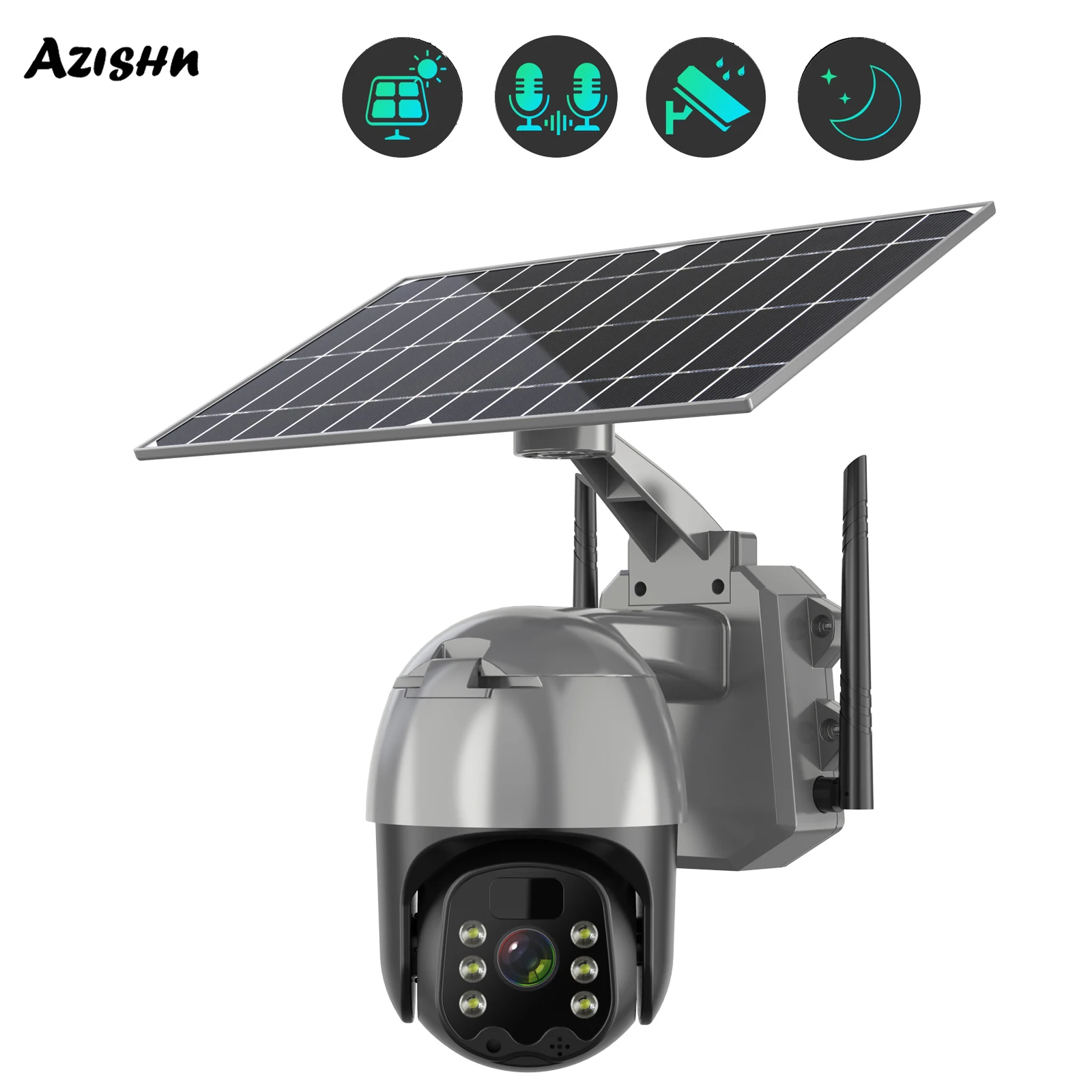 

HD 3MP Outdoor 4G Solar Camera WIFI PTZ Cloud Storage PIR Motion Detection Battery CCTV Wireless Surveillance Night Vision Camer