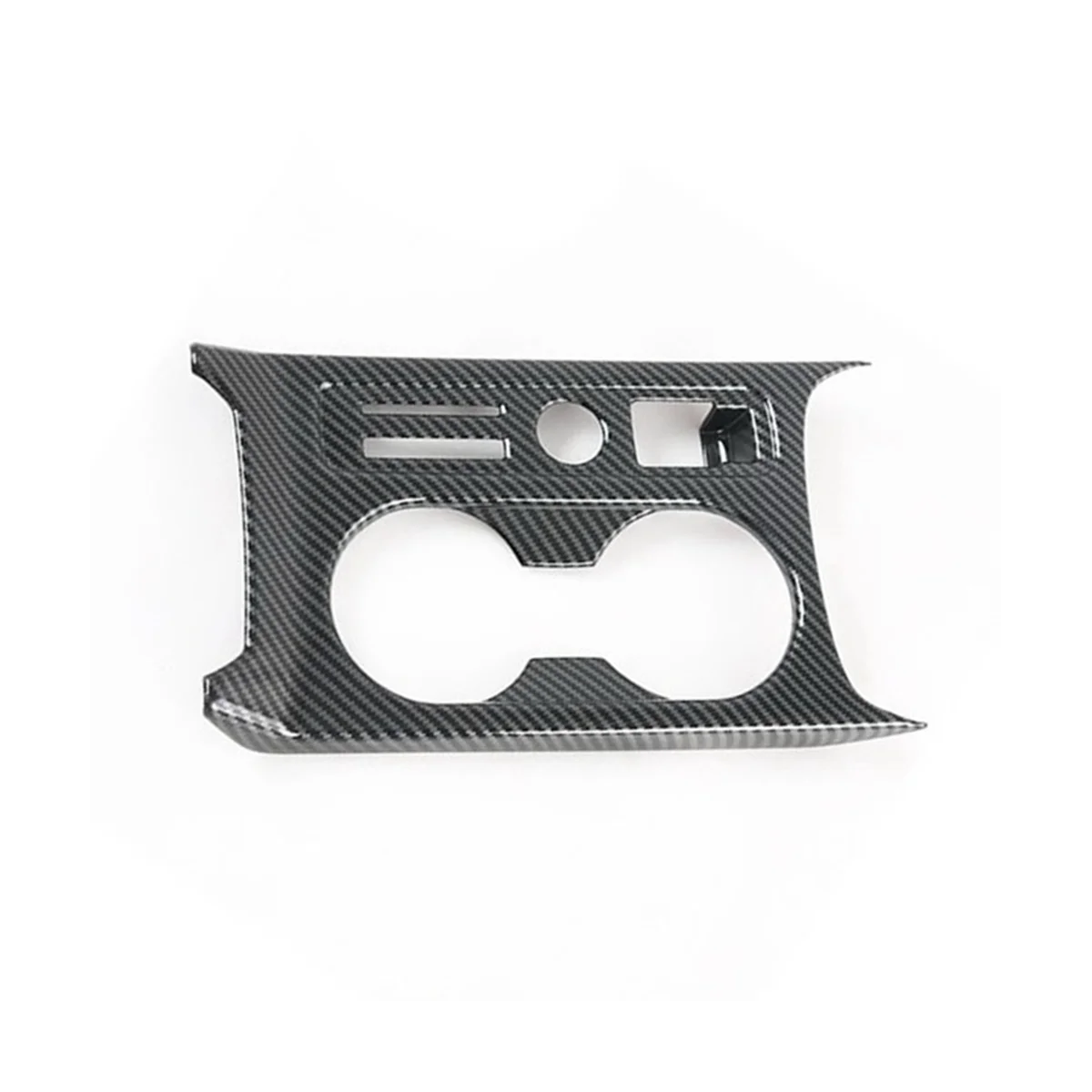 

Carbon Fiber Car Center Console Water Cup Holder Panel Decoration Cover Trim for Audi A3L 2021