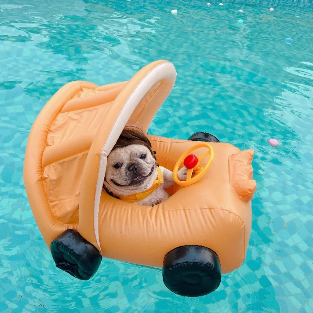 Плавательные питомцы аксессуары для бассейна надувные кольца питомцев колеса на