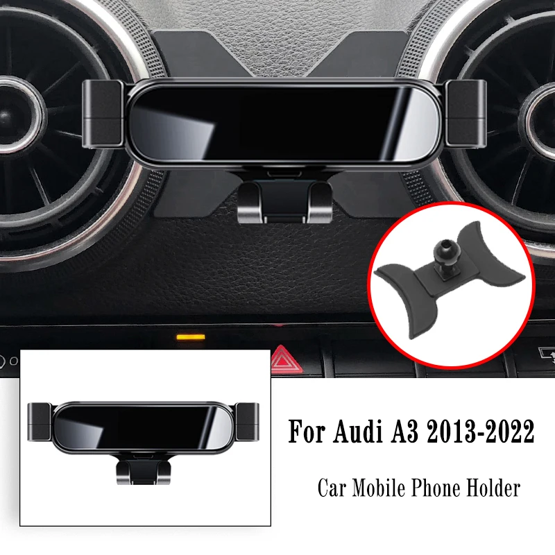 

Navigate Support For Audi A3 S3 8V 2014-2020 Gravity Navigation Bracket Air Outlet Clip Bracket Rotatable Support Accessories