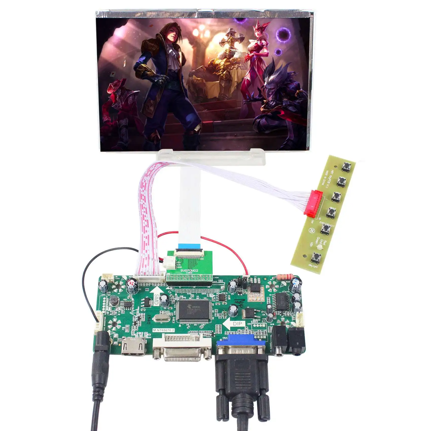 HD-MI VGA DVI плата 7 &quotIPS HSD070PWW1-B00/B01 1280X80 0 LCD для MID UMPC планшета