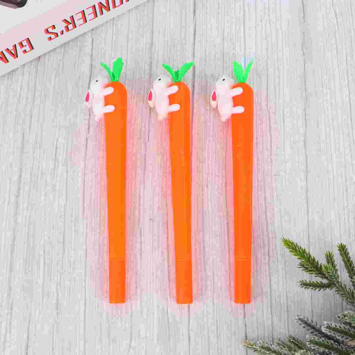 

20 PCS Carrot Stationery Set Ballpoint Pens Easter Party Favor Easter Party Gift Office Stuff Telescopic Kawaii School Pen