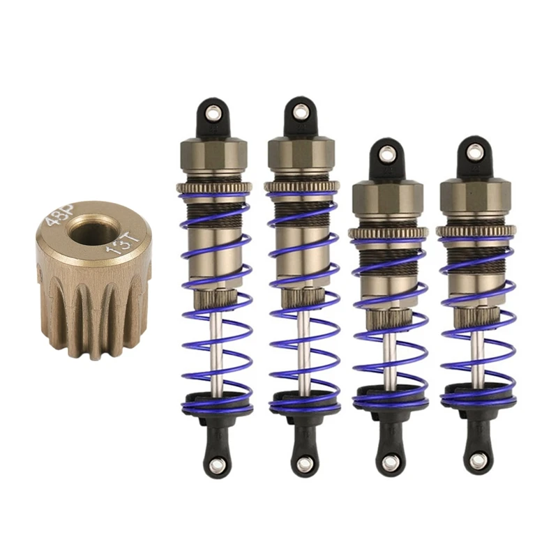 

Шестерня двигателя 48DP 3,175 мм 13 Т для радиоуправляемого автомобиля с передним и задним амортизатором подвеска амортизатора для ZD Racing HSP