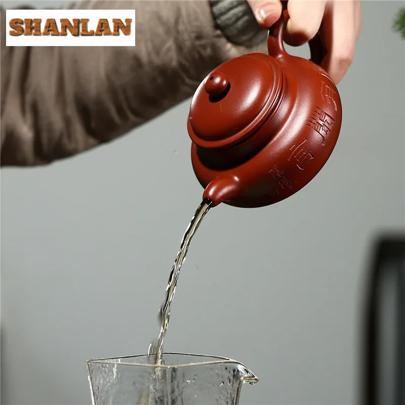 260 мл Традиционные чайники из фиолетовой глины Исин антикварный горшок ручной