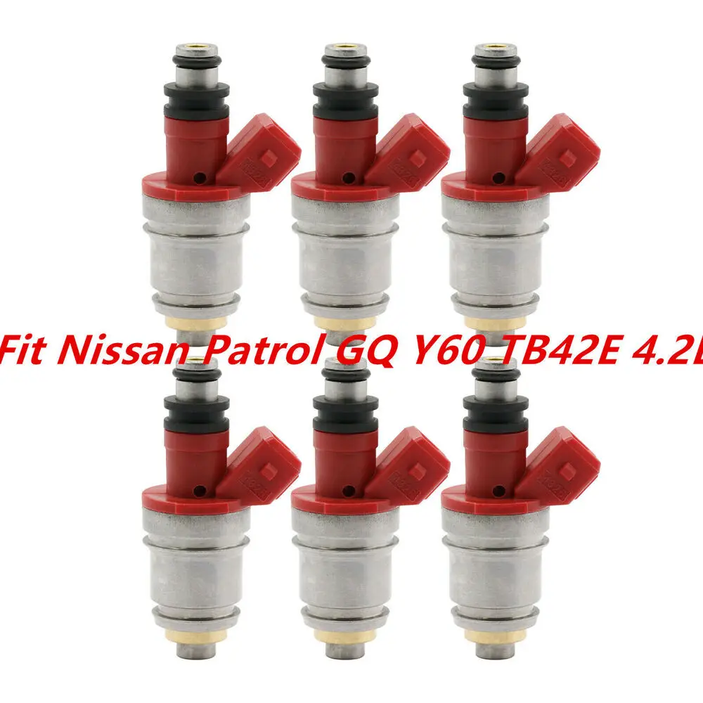 6X Новые Топливные форсунки для NISSAN патруль GQ Y60 TB42E 4.2L 91-99 комплект инжекторов AU