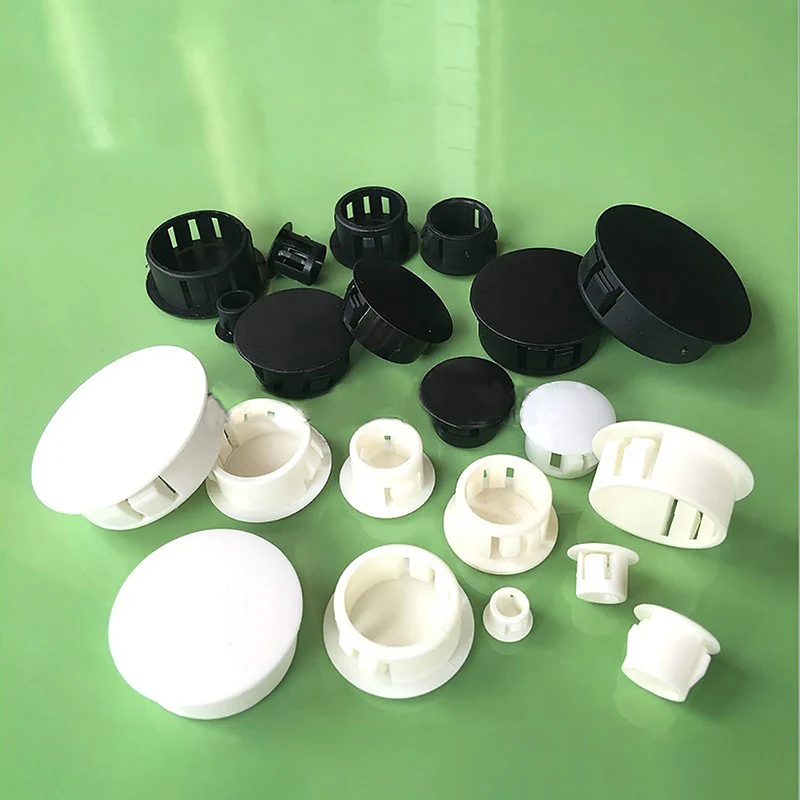 

BLACK/WHITE HP Snap-on Hole Plug Nylon Plastic Furniture Hole Plug For Anti-theft Doors And Panels