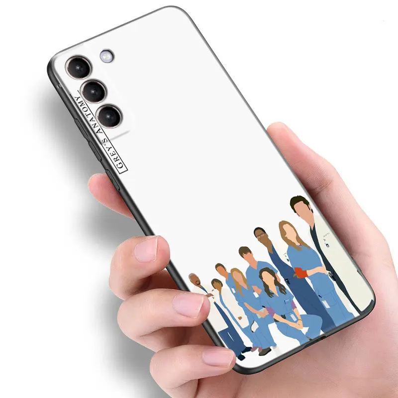 Чехол Greys для анатомии врачей медсестер черный чехол Samsung S23 Ultra S22 S21 Plus S20 FE A13 A14 A23