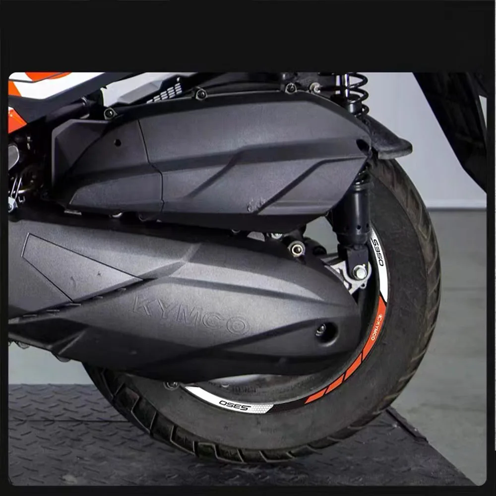 Фото Для KYMCO DTX360 DTX 360 S350 S250 наклейка на ступицу колеса наклейка на шину Светоотражающая Водонепроницаемая Наклейка модификация украшения №3