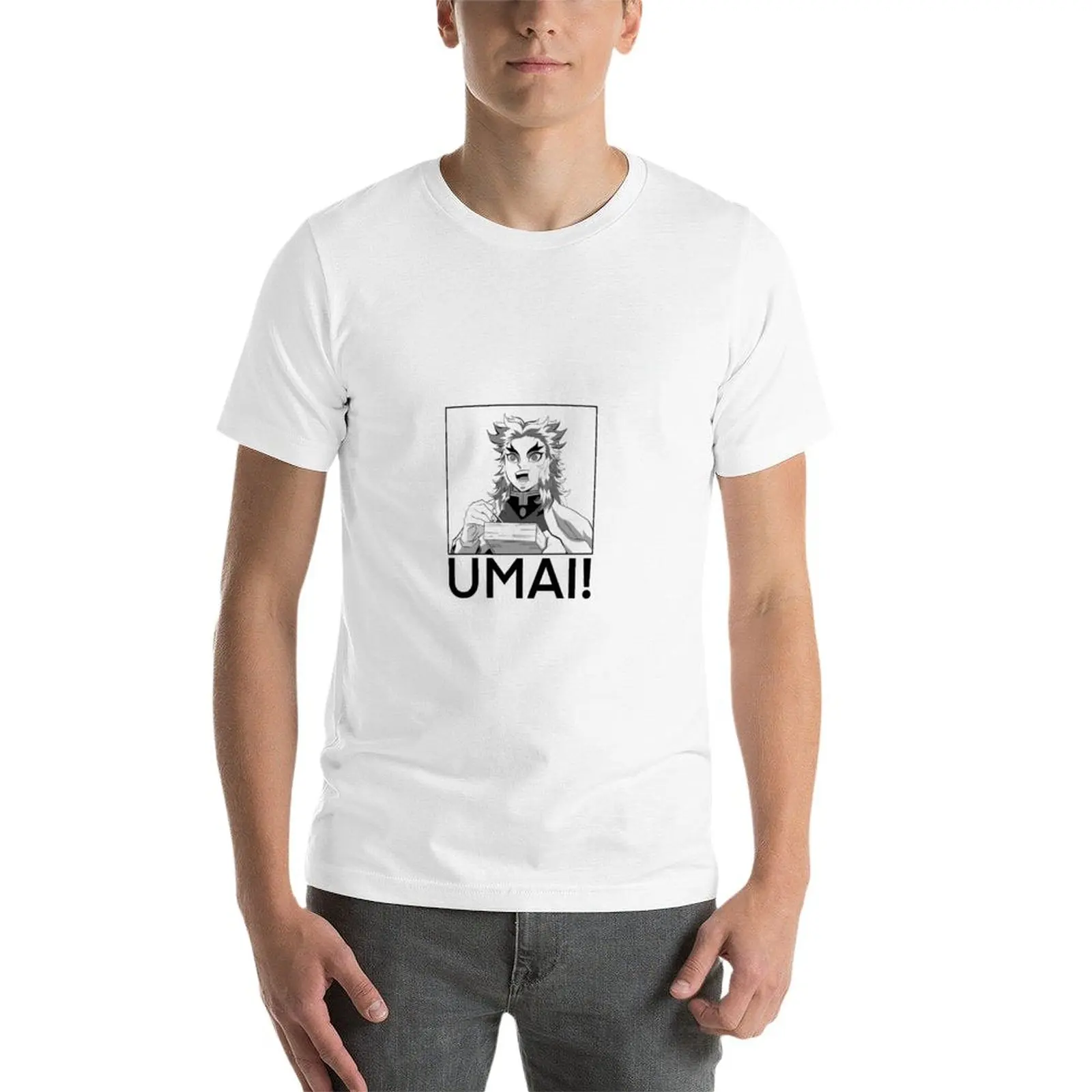 Новый Umai! Футболка летний топ милая одежда блузка мужские футболки с графическим