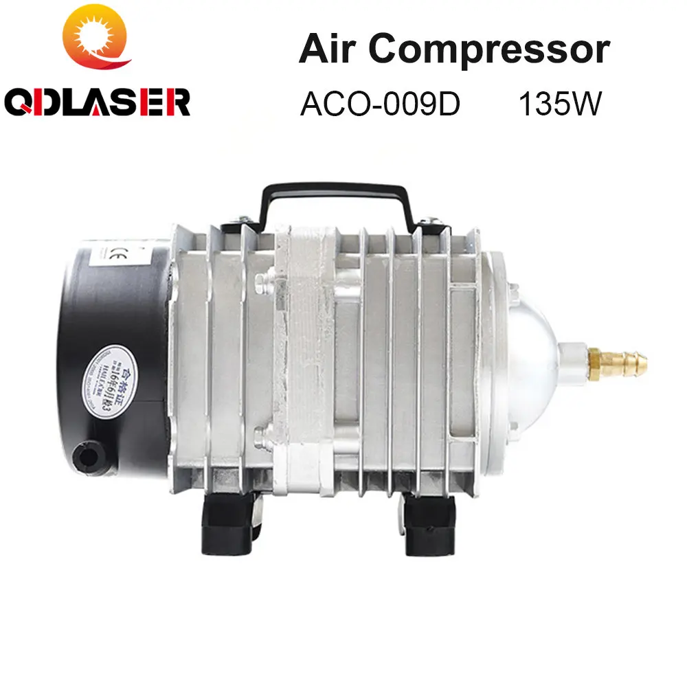 

QDLASER 135W Air Compressor Electrical Magnetic Air Pump for CO2 Laser Engraving Cutting Machine ACO-009D