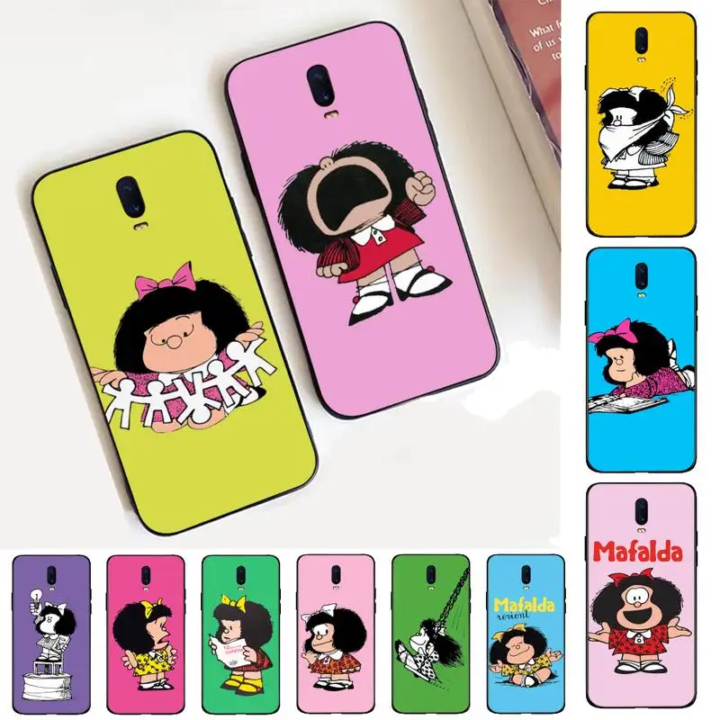 

Mafalda Phone Case for Vivo Y91C Y11 17 19 17 67 81 Oppo A9 2020 Realme c3