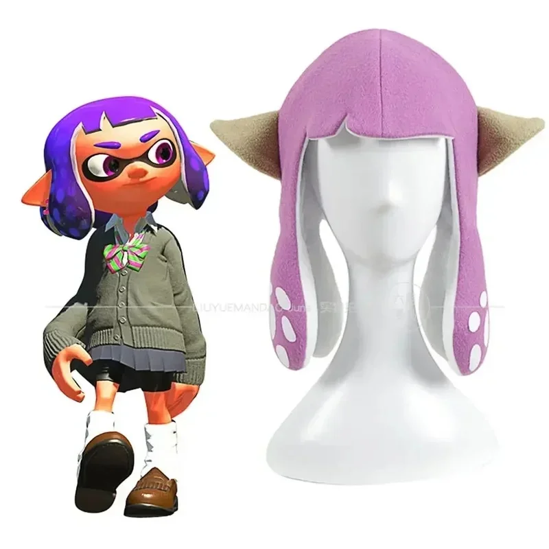 Новый костюм для косплея на Хэллоуин 2026 года: персонаж Сквид из Splatoon 3, милая шляпа, парик, аксессуары, реквизит AABA (art.: 3920dcd50f552) - 3920dcd50f552